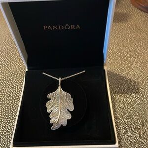 Pandora Oak Leaf Necklace (retired)